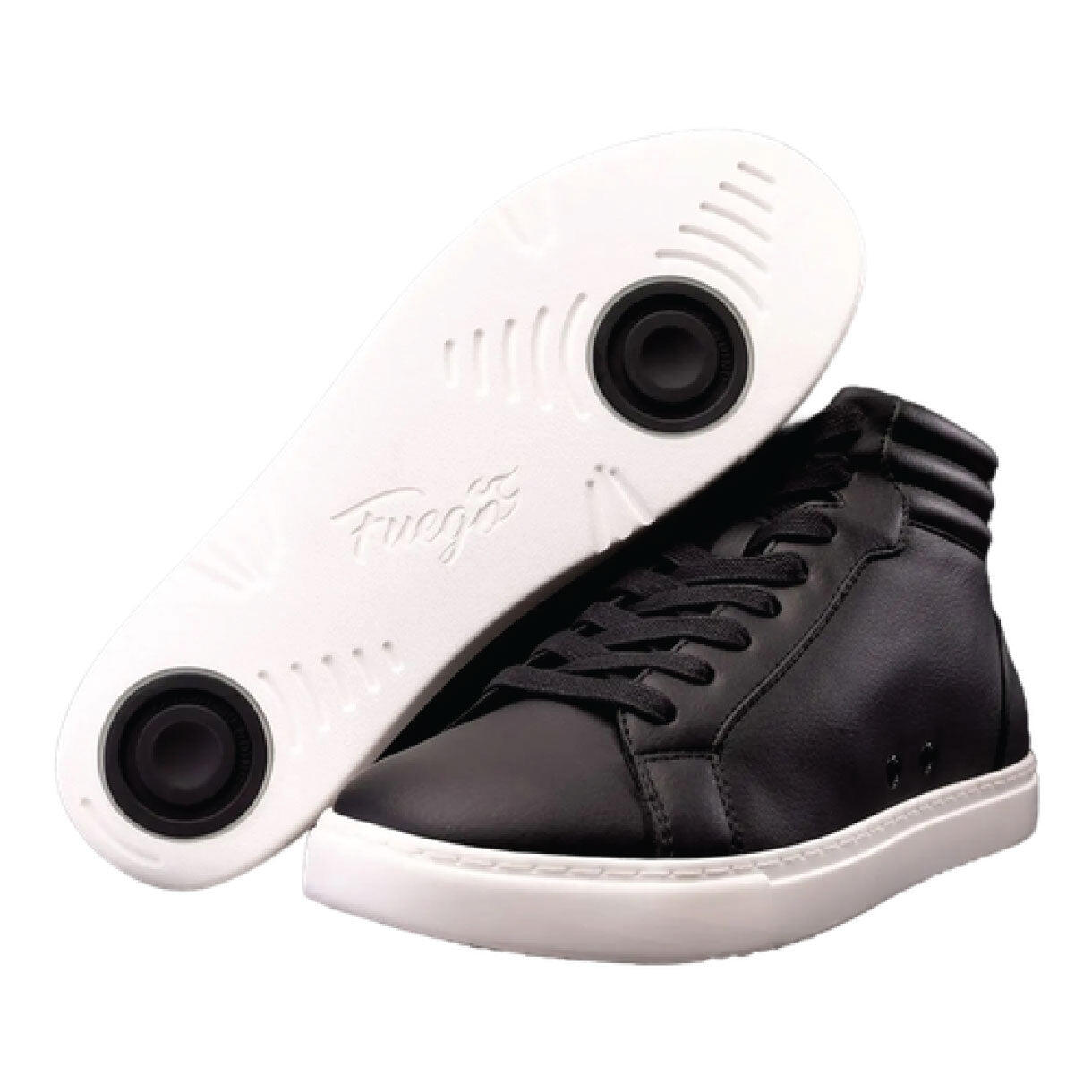 FUEGO Fuego High-Top Vegan Dance Sneakers black/white, ankle support