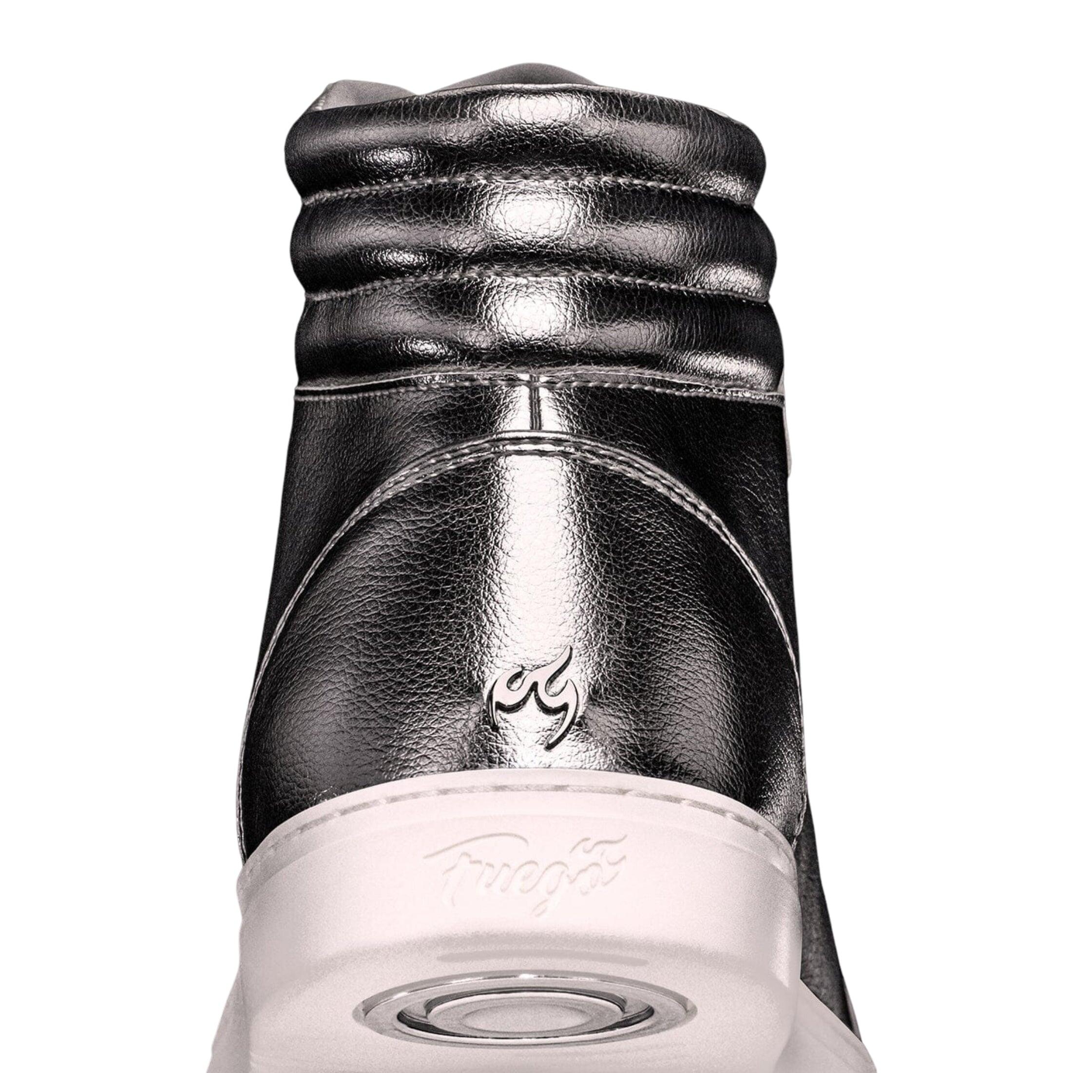 Fuego High-Top Dance Sneakers in silver 7/7