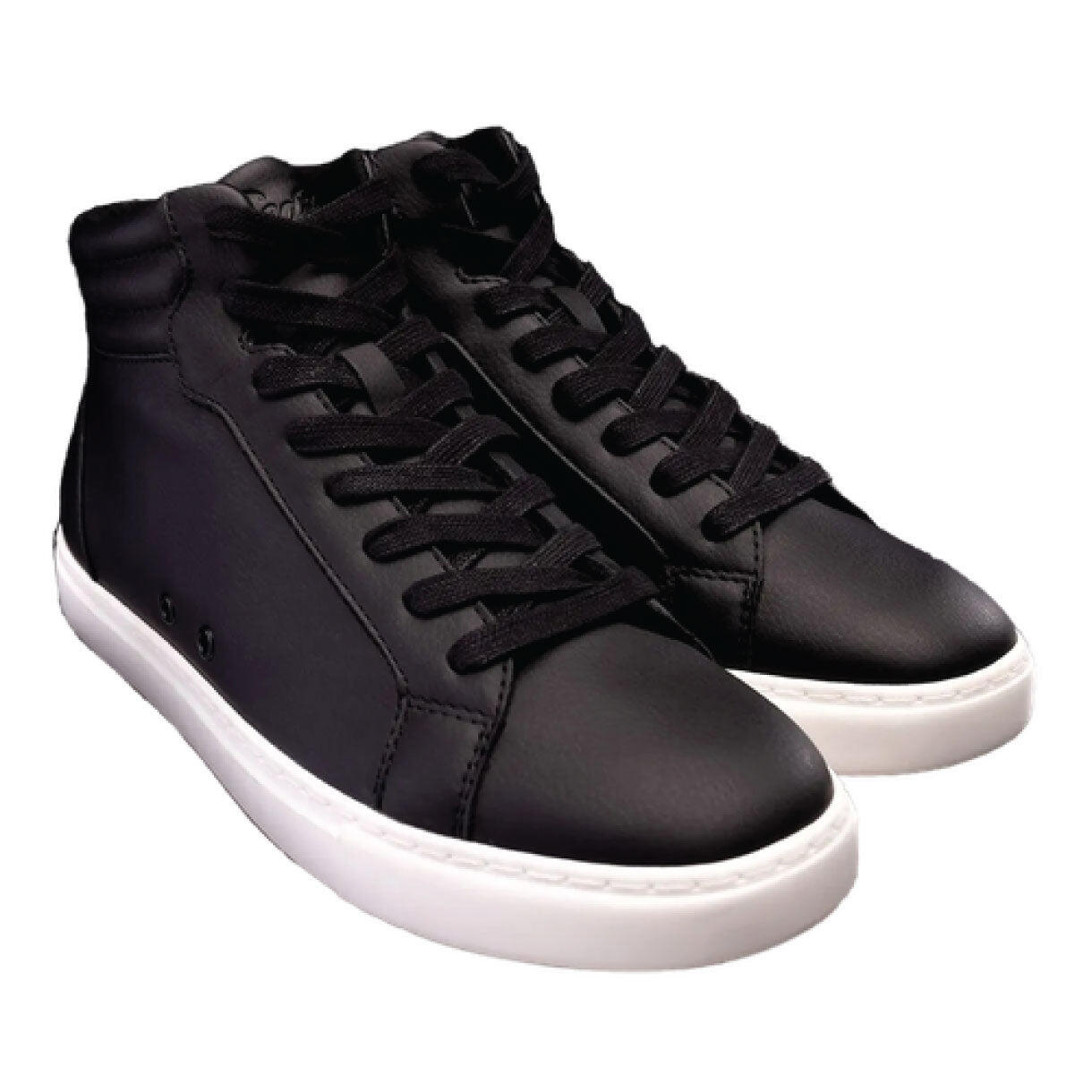 Fuego High-Top Dance Sneakers vegan noir/blanc, simili cuir, maintien 2/7