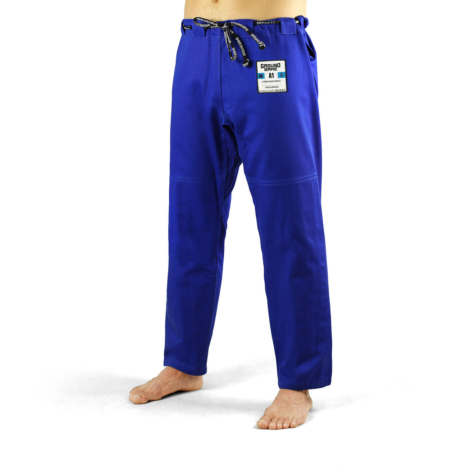 Spodnie Ground Game Breaker 2.0 do kimona BJJ niebieskie 1/3