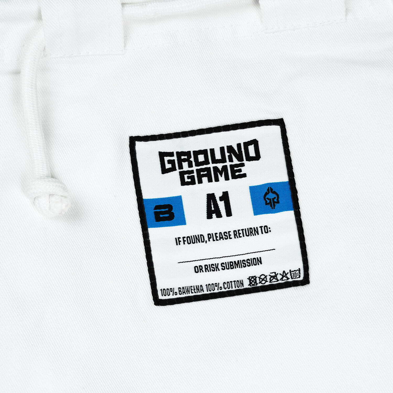 Spodnie Ground Game Breaker 2.0 do kimona BJJ białe 3/3