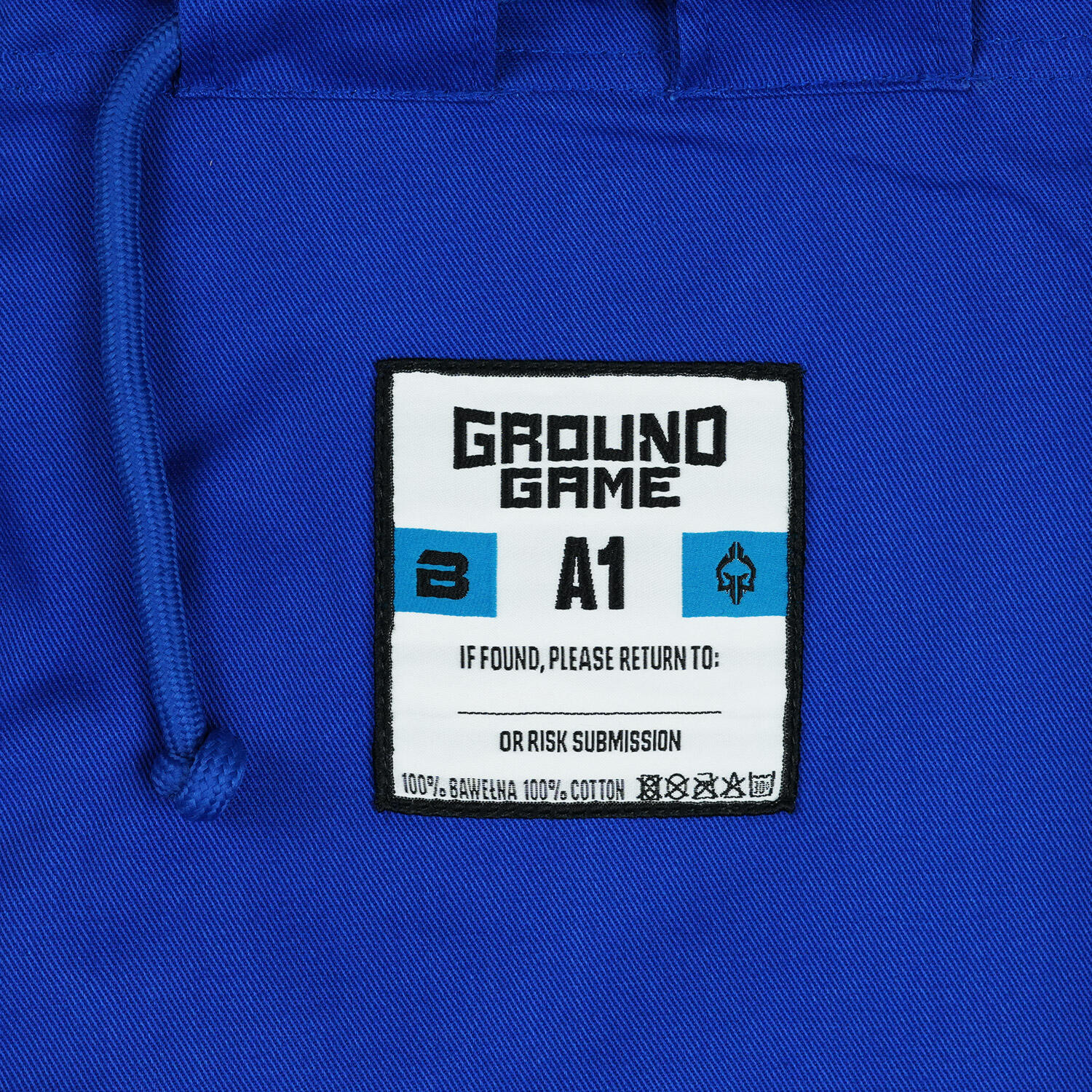 Spodnie Ground Game Breaker 2.0 do kimona BJJ niebieskie 3/3