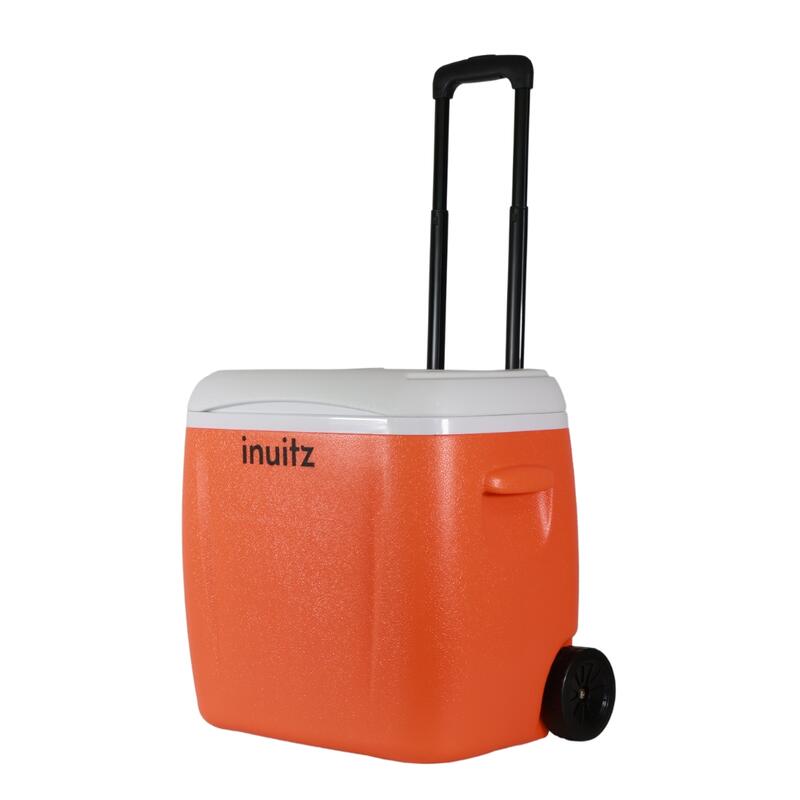 Nevera Portátil Inuitz Orange Roller 28 litros