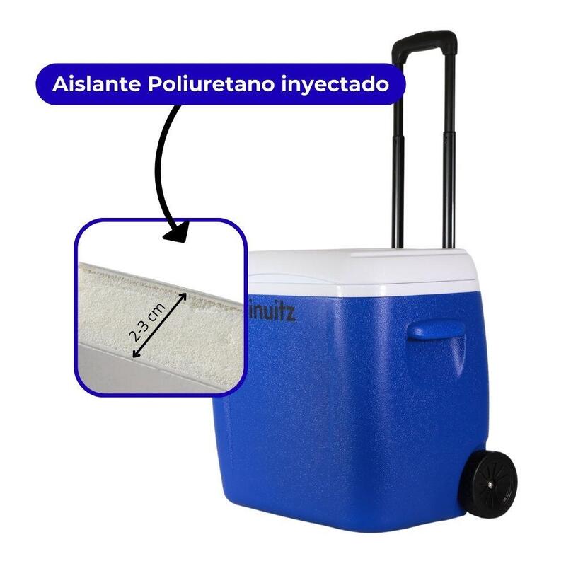 Nevera Portátil Inuitz Blue Roller 28 litros