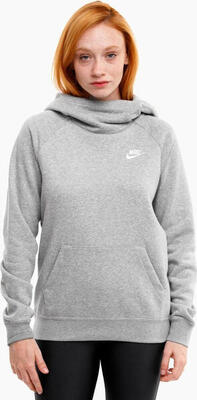Dames essentials pullover hoodie (grijs/zilver)