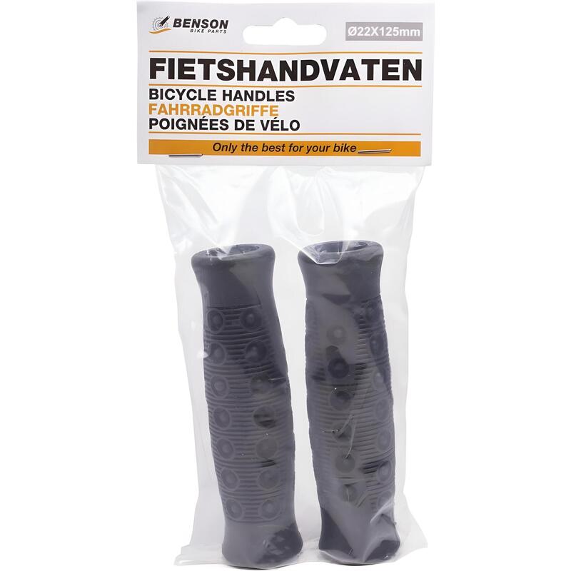 Manșoane pentru bicicletă - Deluxe - Ø 22 x 125 mm - Negru
