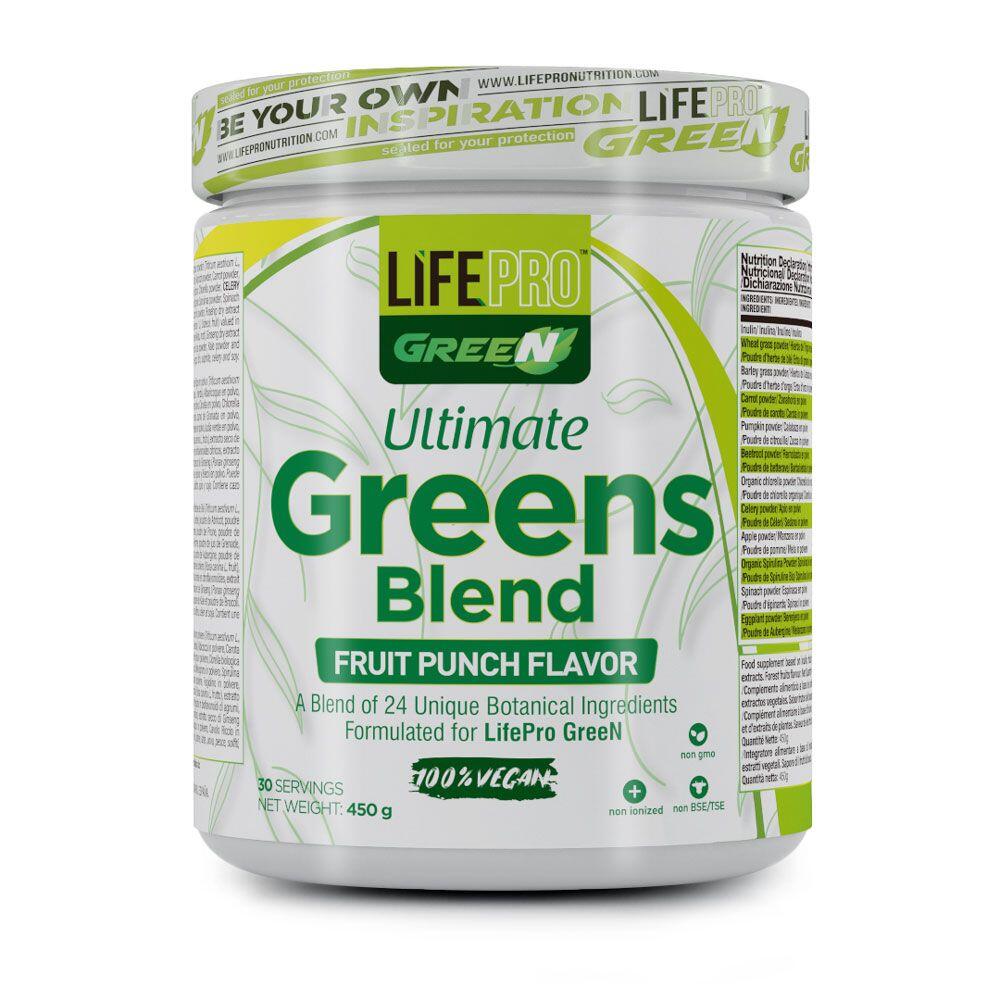 LIFE PRO NUTRITION Ultimate Greens Blend - 450g LifePRO Fruitpunch
