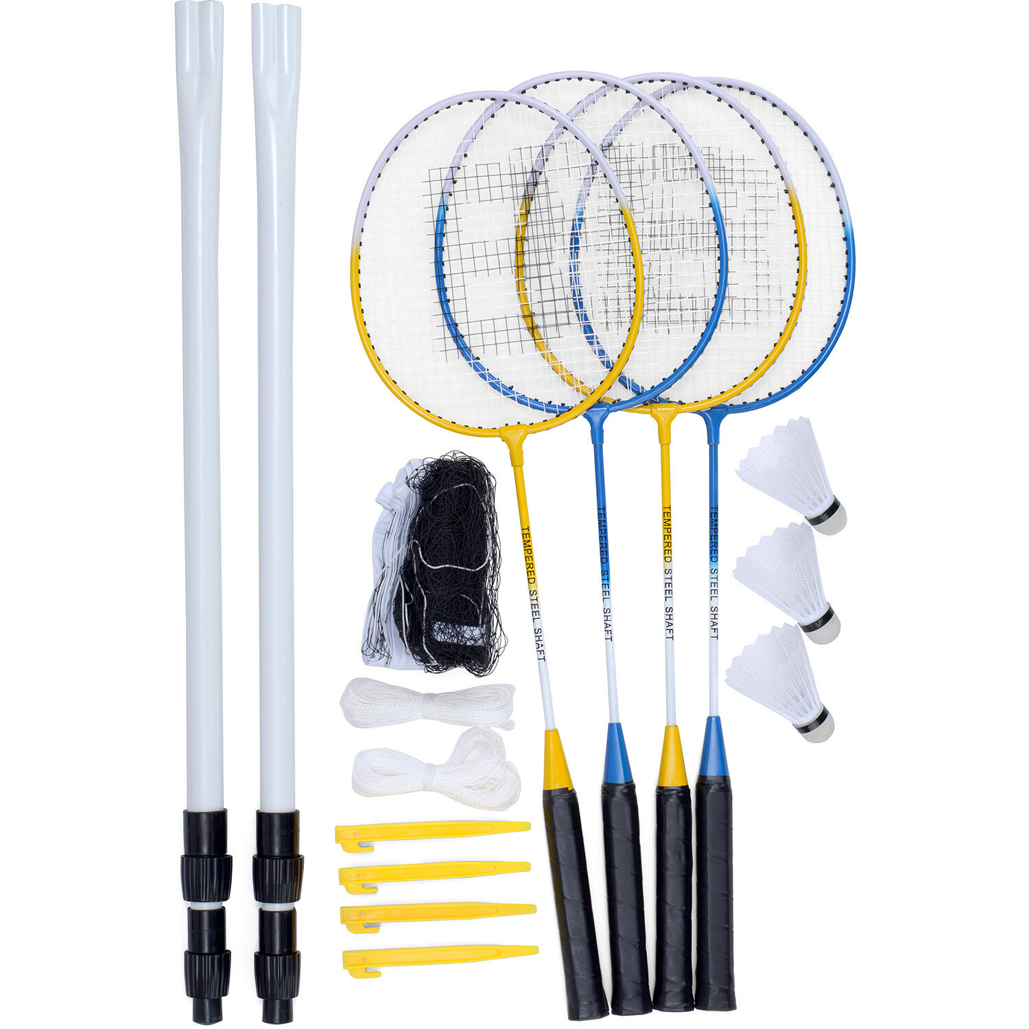 TOYRIFIC Toyrific Badmintonset 4 Spieler Baseline Pro