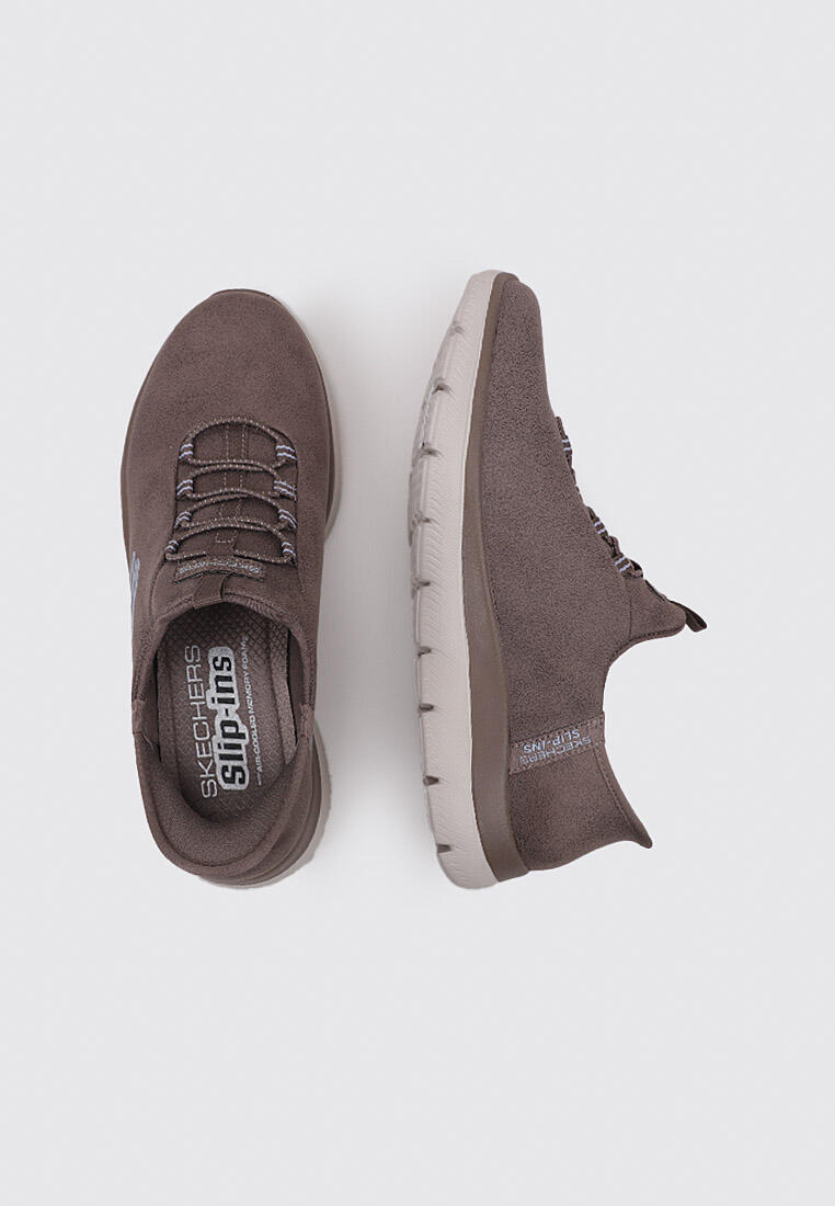 Chaussures Deportivas Mujer Skechers SUMMITS SLIP-INS Marron 5/5