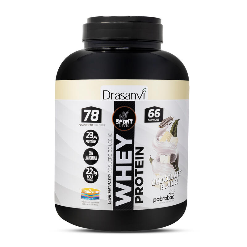 Whey Protein Concentrada Sport Live - Chocolate Branco - 2Kg Exclusivo online                                   6 cores disponíveis
 60,90€   DRASANVI Whey Protein Concentrada Sport Live - Chocolate Branco - 2KgVendido e expedido por: FitnessZone  