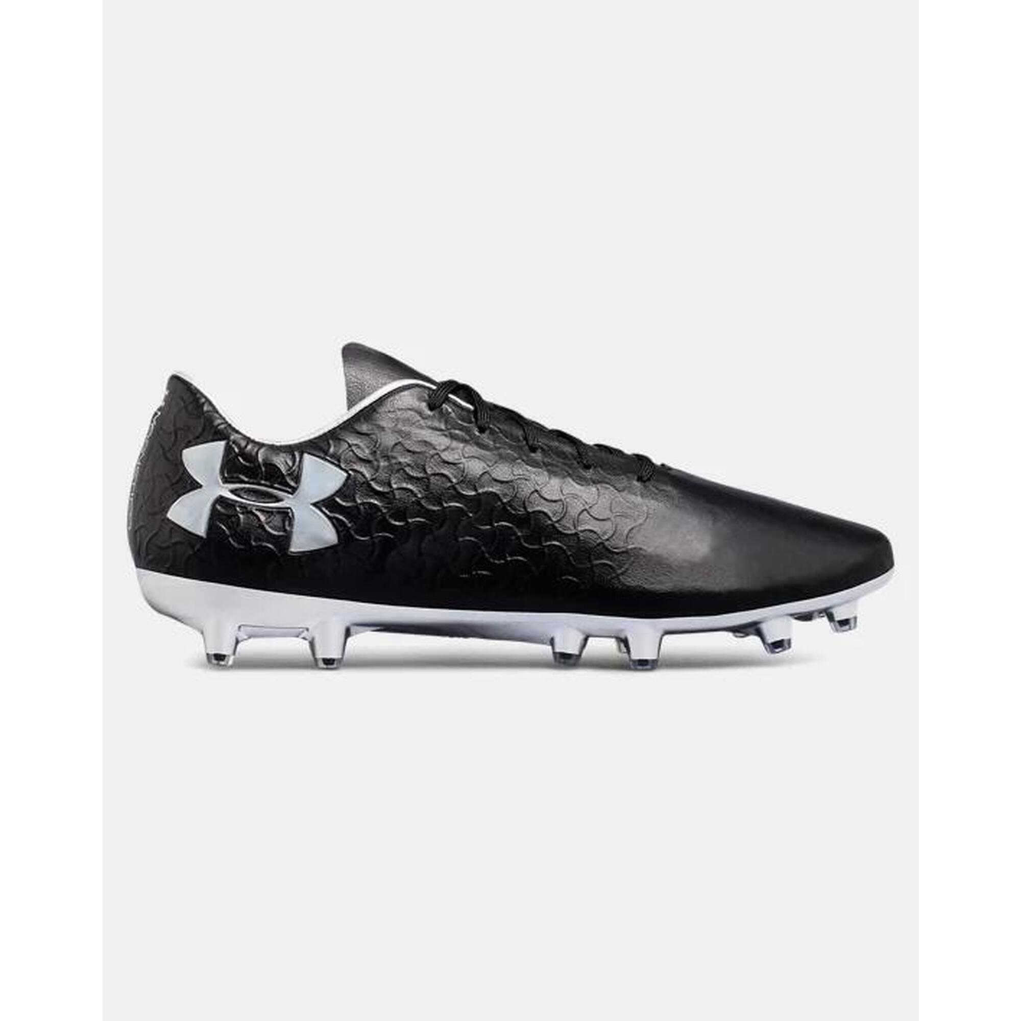 Botas De Fútbol Under Armour Magnetico Pro Fg Negro Y Plata