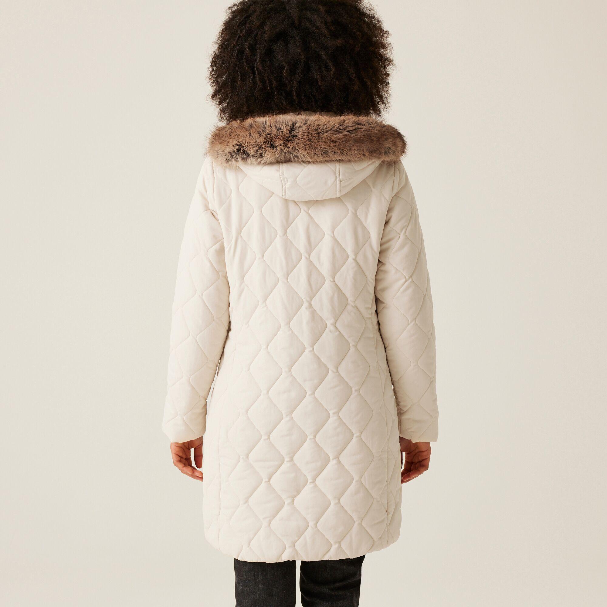 Parka Regatta Beige Femme - Taille 12, Polyester, Capuche Et Poches, Parfaite Pour L'automne Ou L'hiver