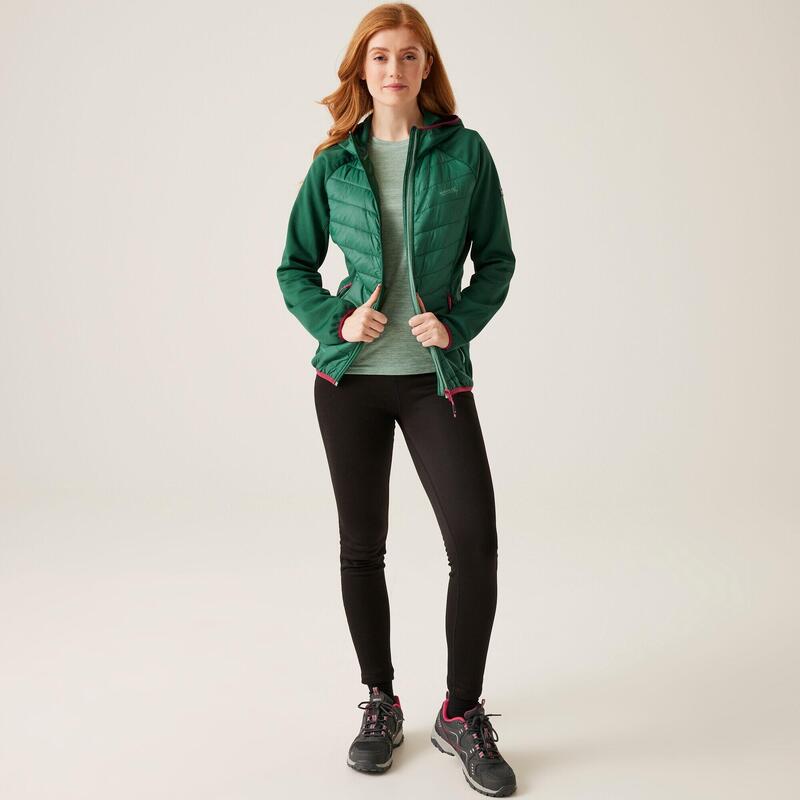 Chaqueta acolchada senderismo mujer Regatta Andreson VIII, dark green