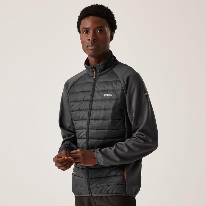 Doudoune Synthétique Randonnée - Clumber Hybrid verte homme