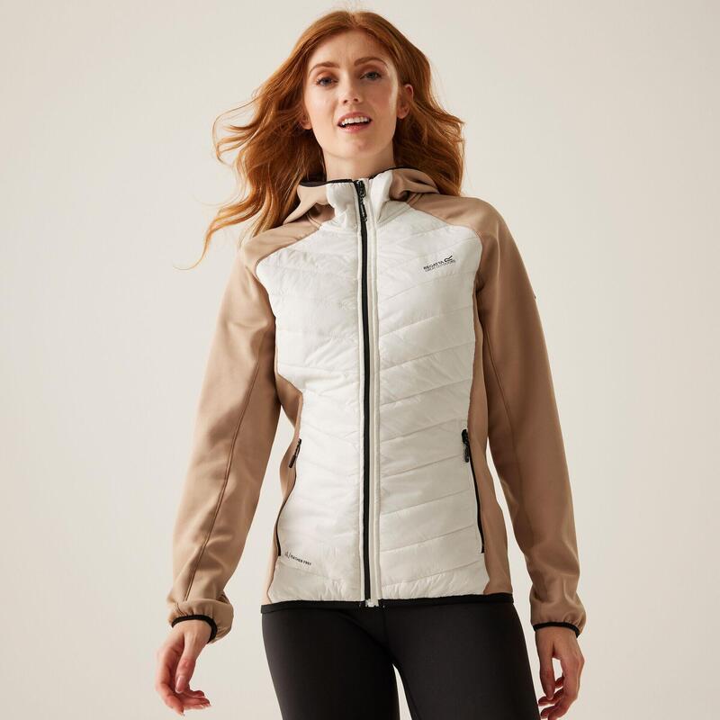 Chaqueta acolchada senderismo mujer impermeable Regatta Andreson VIII, blanco