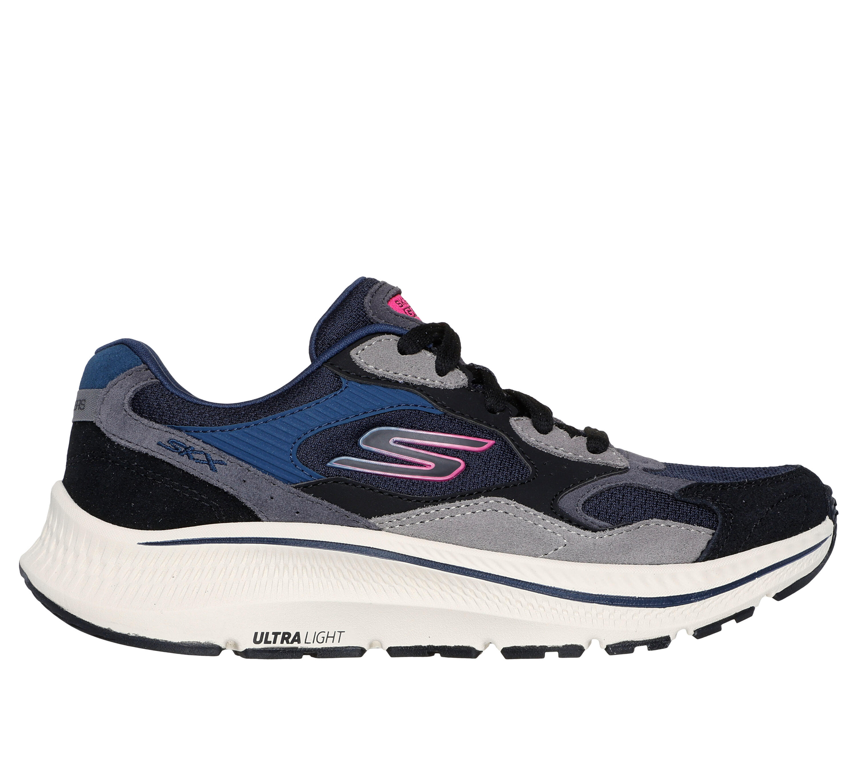 Baskets de course femme GO RUN CONSISTENT 2.0 RETRO STRIDE noir / bleu marine 2/5
