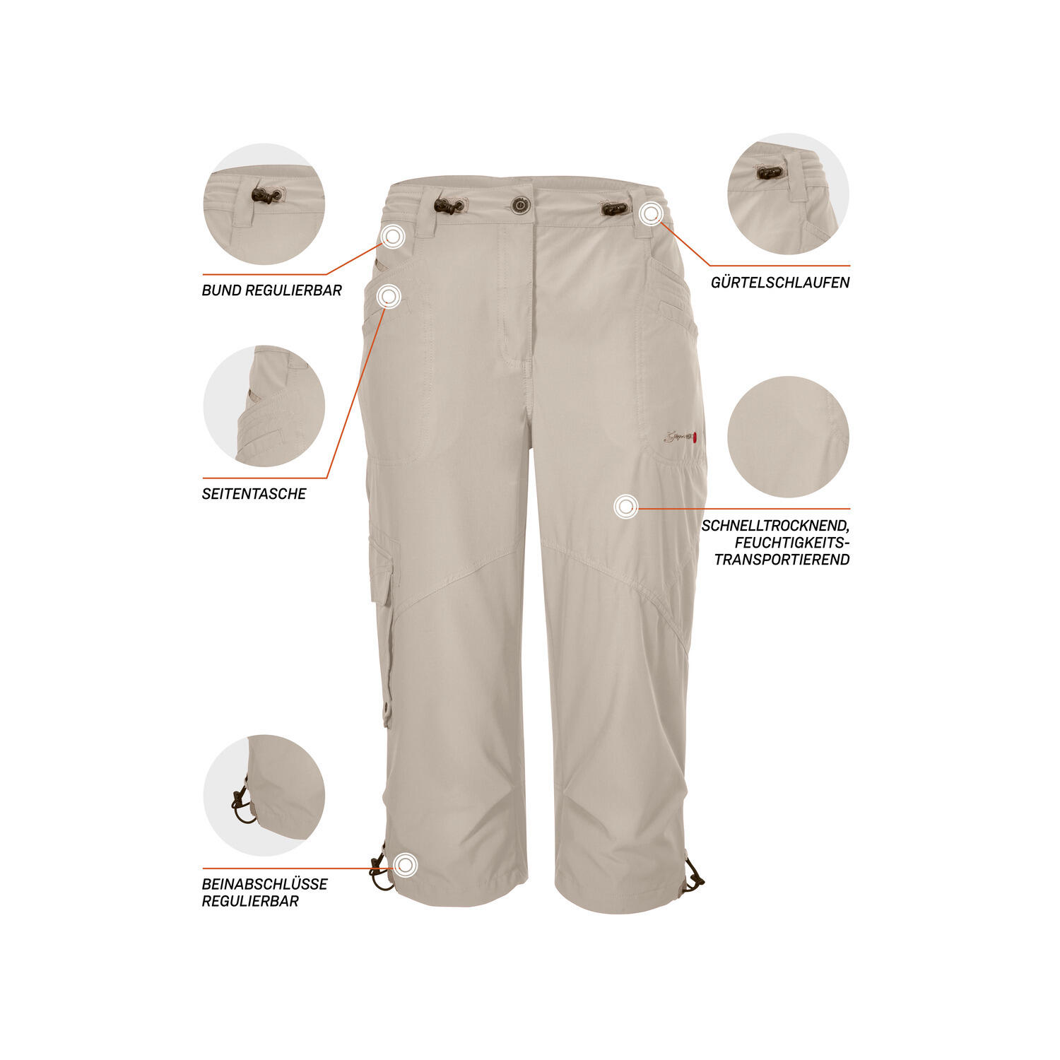 Damen 3/4 - Hose GS 31 WMN PNTS 6/6