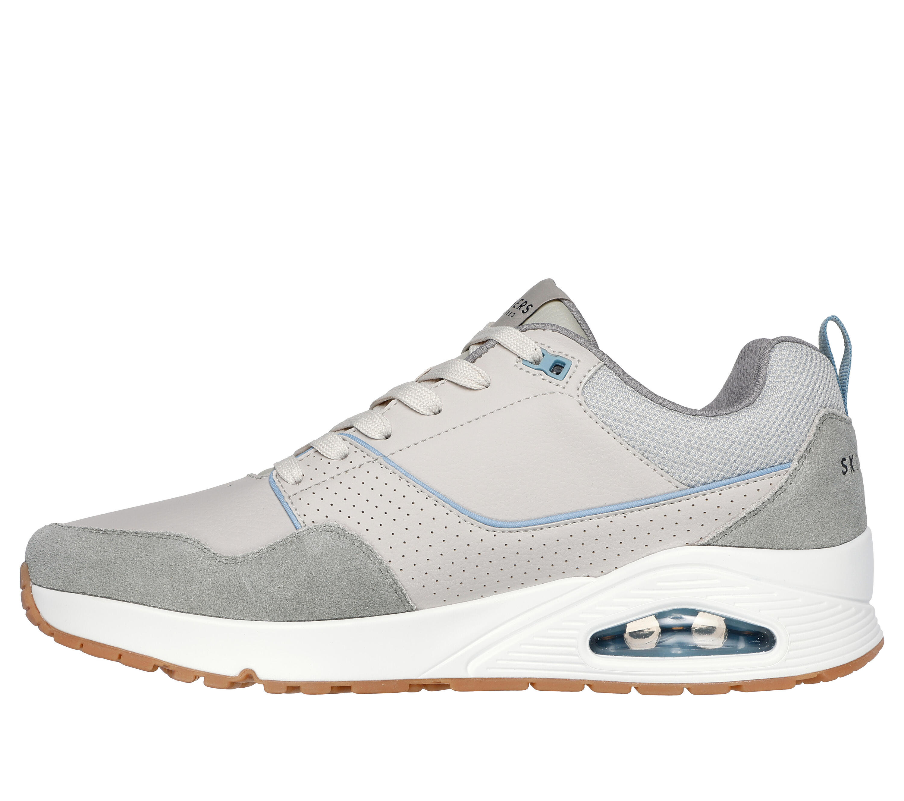 Baskets homme UNO RETRO ONE marron / bleu clair 4/5