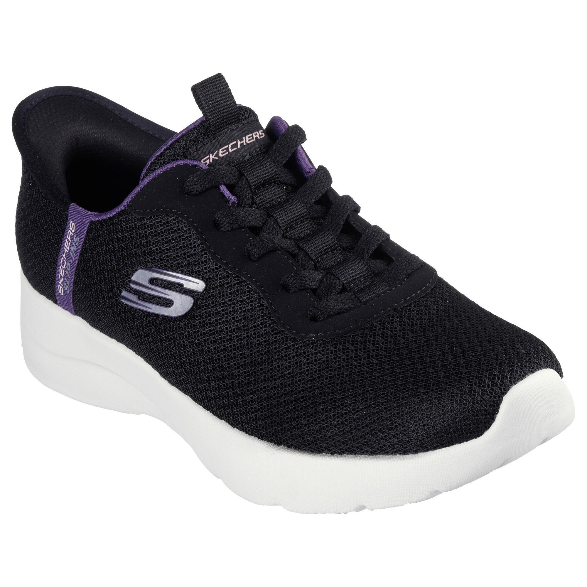 Skechers - Baskets Slip-on Femme Dynamight 2.0 Daily Adventure Noir / Violet - Baskets - Noir|violet - Decathlon
