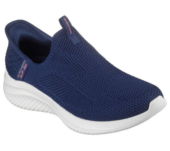 Baskets slip-on femme ULTRA FLEX 3.0 EASY WIN bleu marine