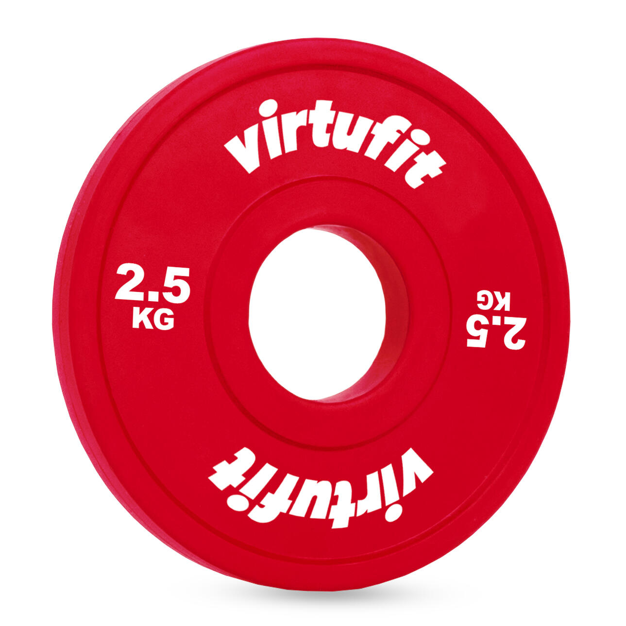 Virtufit - Discque De Musculation - Fractionnel - 50 Mm - Poids De Musculation - Rouge - 2,5 Kg - Decathlon