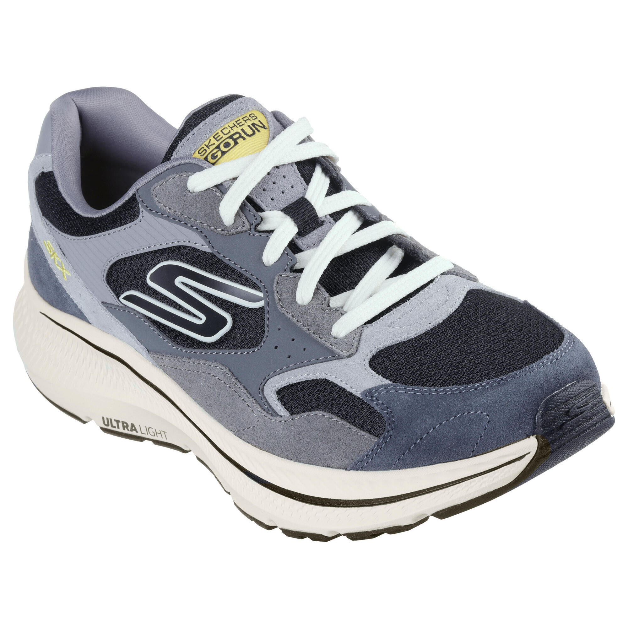 Skechers - Baskets De Course Homme Go Run Consistent 2.0 Retro Runner V1 Gris Foncé/noir - Baskets - Gris|noir - 45 - Decathlon