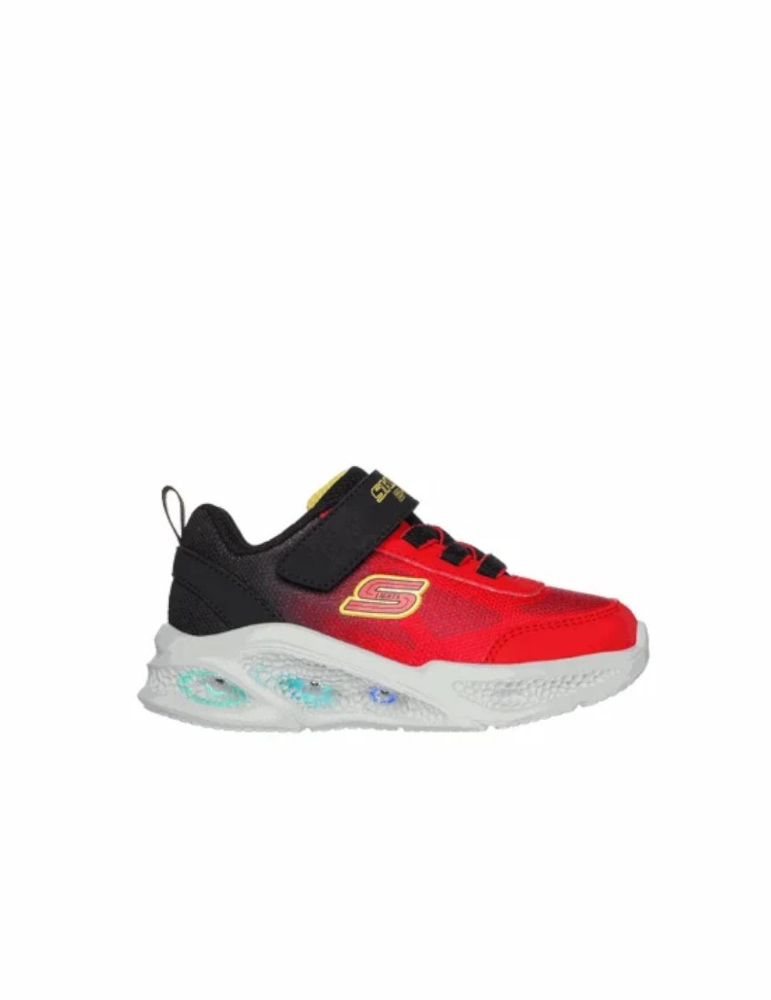 Chaussures décontractées pour garçon Skechers Td lights Rouge 1/5
