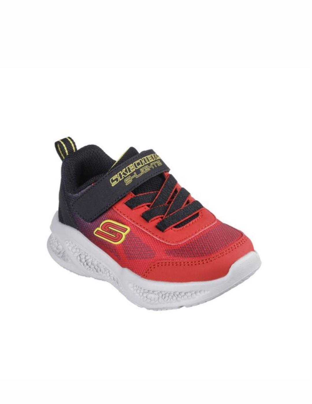 Chaussures décontractées pour garçon Skechers Td lights Rouge 3/5