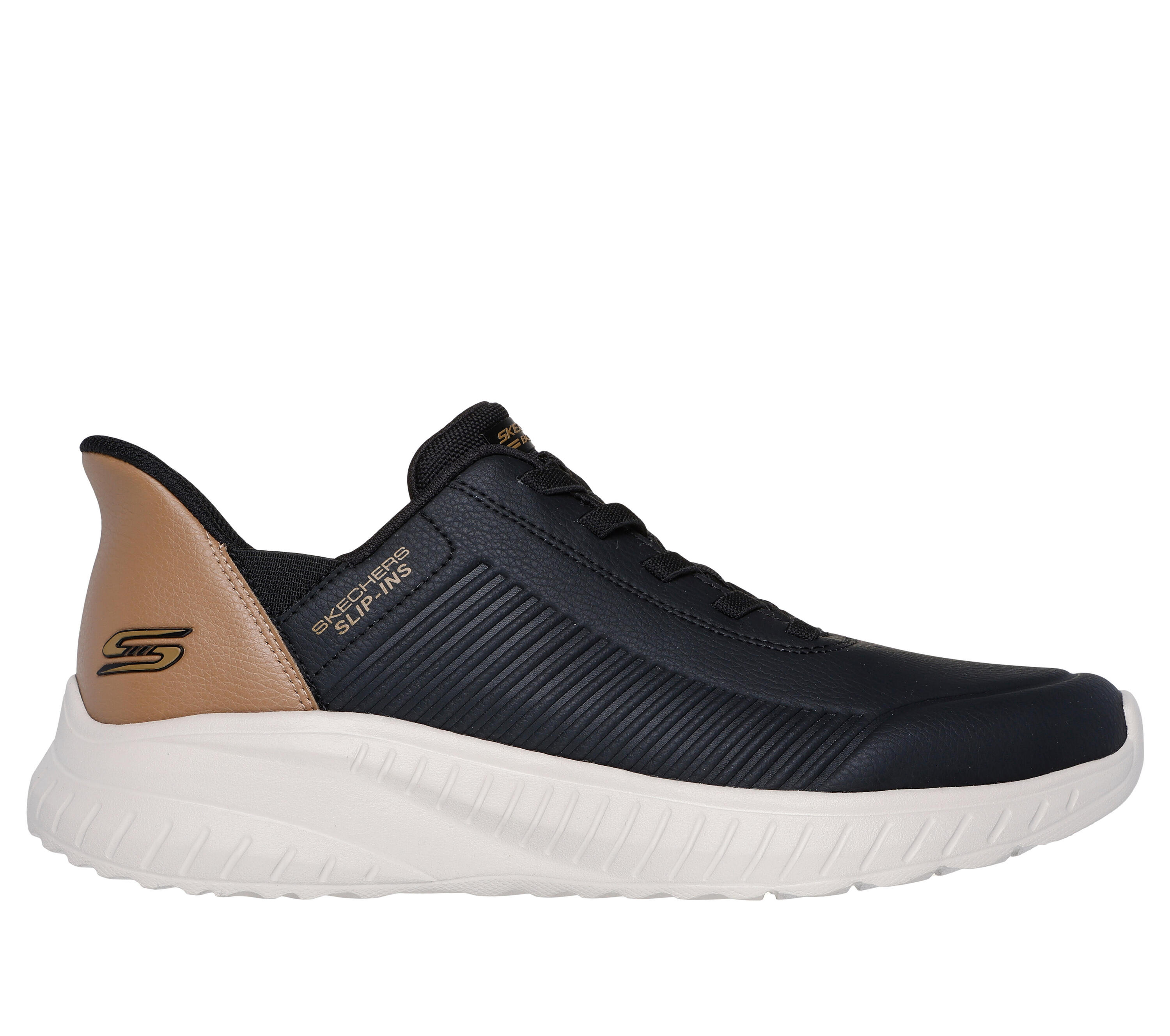 Baskets slip-on homme BOBS SQUAD CHAOS HEEL PREFERRED noires 5/5