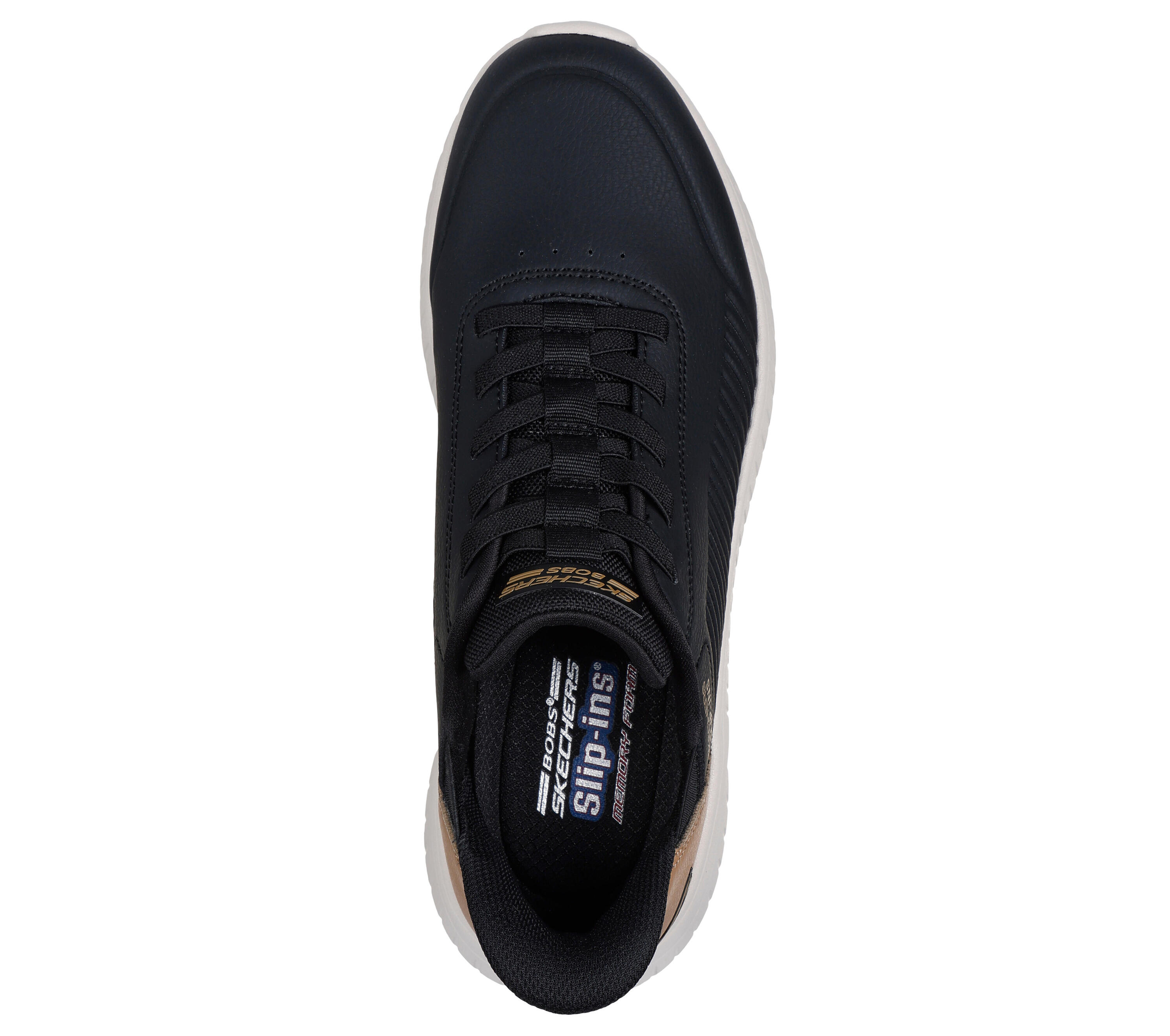 Baskets slip-on homme BOBS SQUAD CHAOS HEEL PREFERRED noires 2/5
