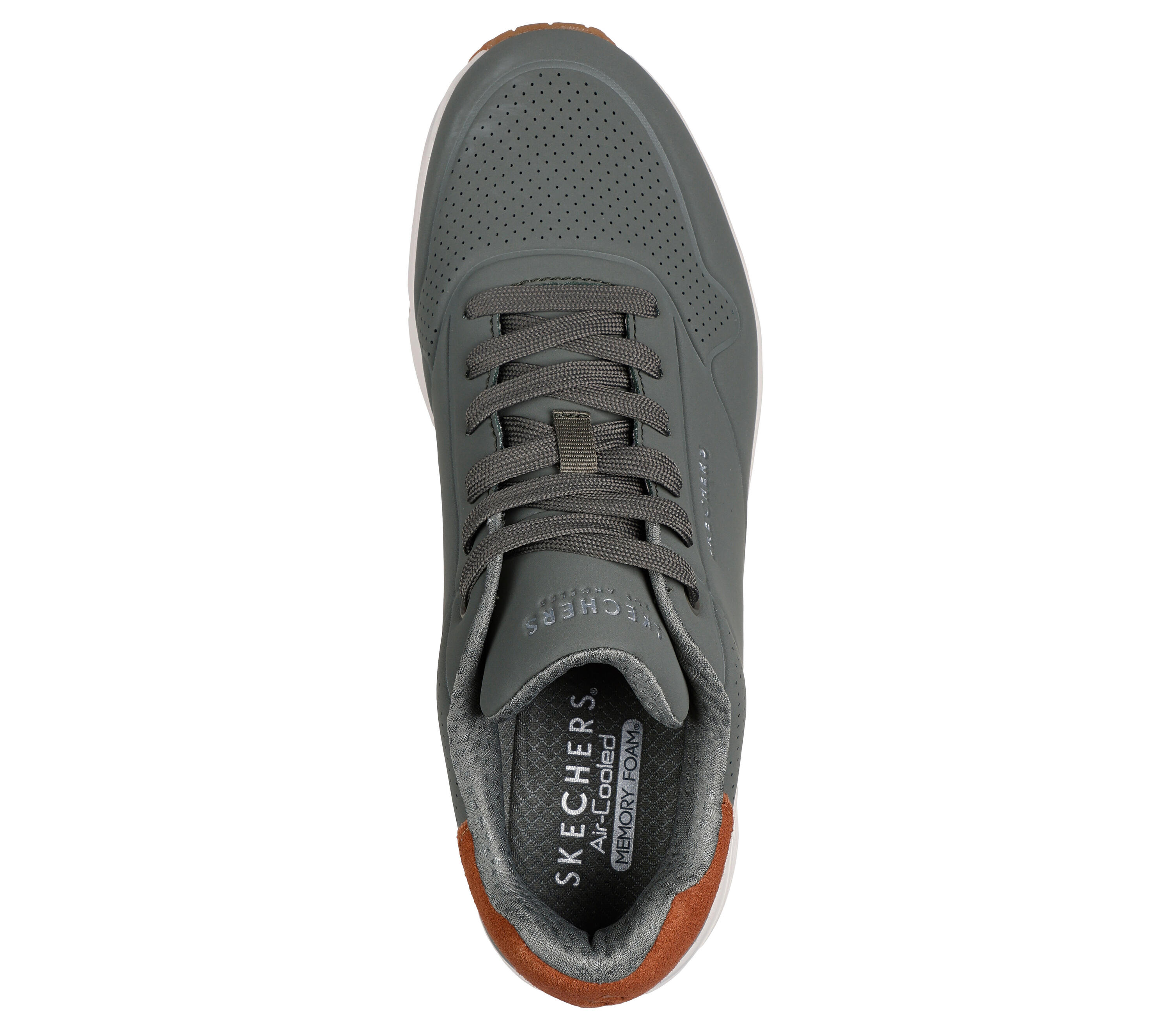 Heren UNO SUITED ON AIR Sneaker Olijfgroen / Kastanje 2/5