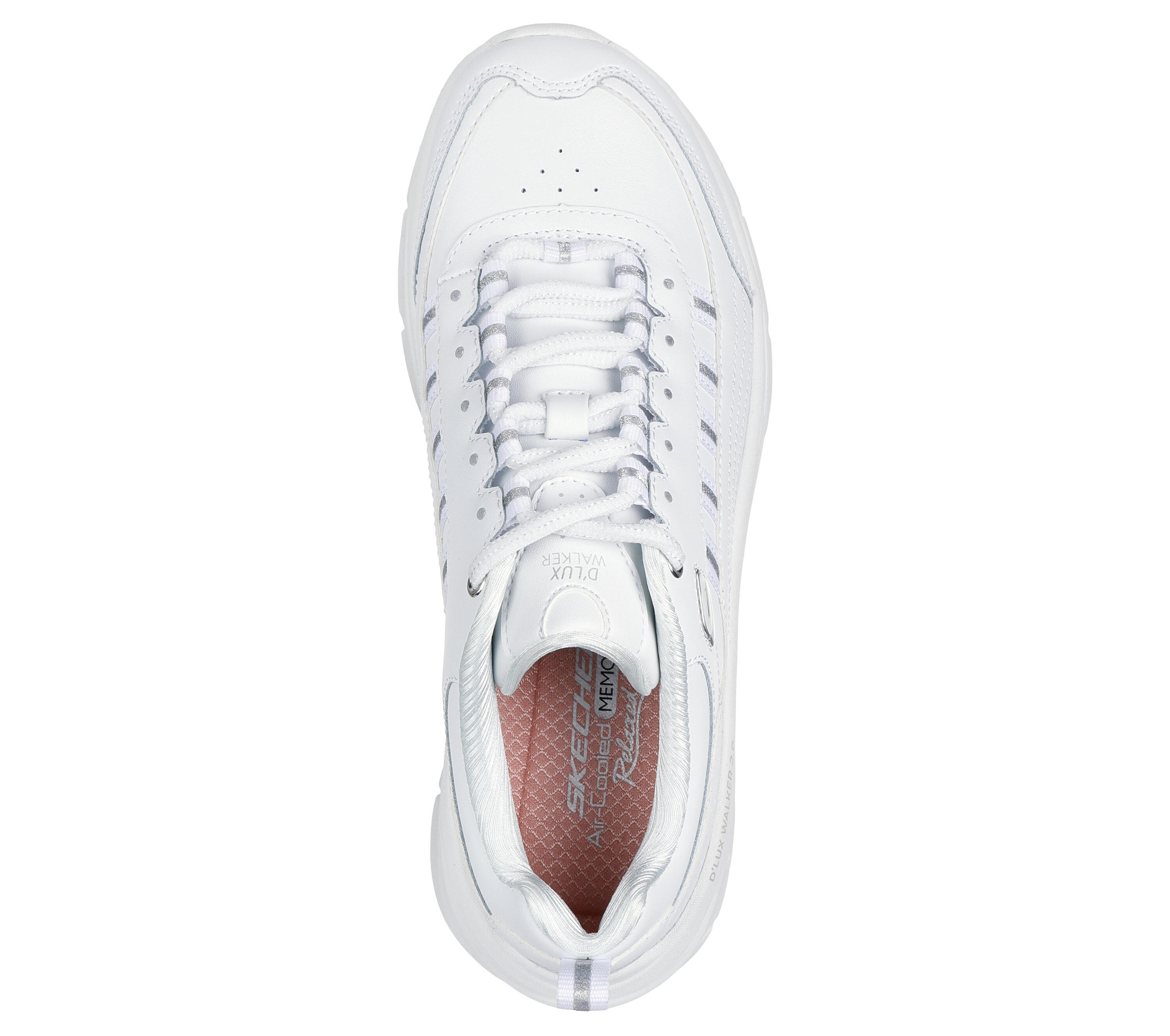 Chaussures femme D'LUX WALKER 2.0 GOLDEN STEP blanc / argent 2/5