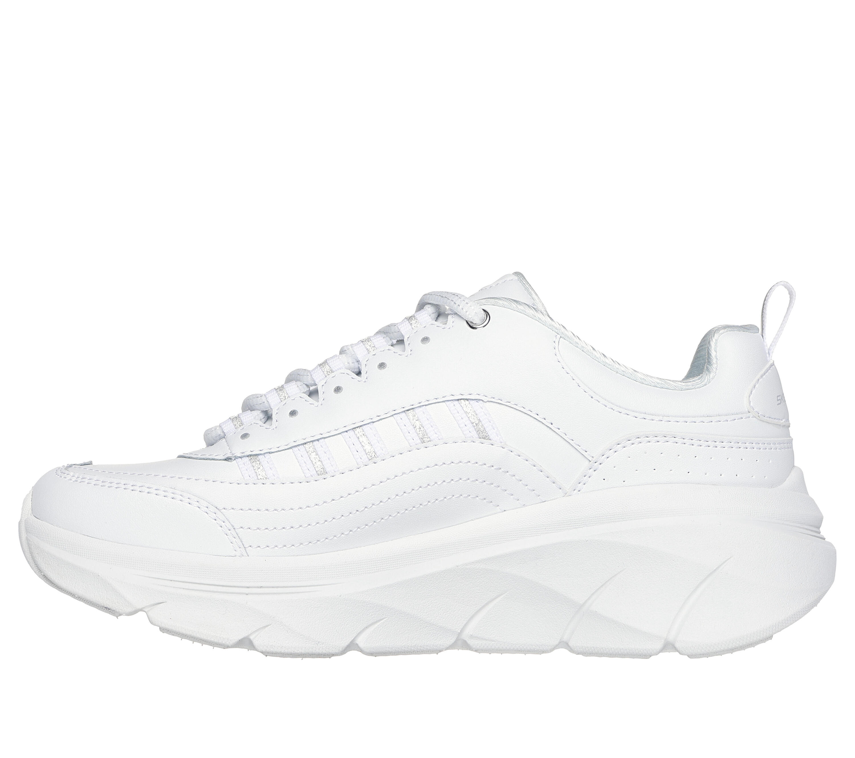 Chaussures femme D'LUX WALKER 2.0 GOLDEN STEP blanc / argent 4/5