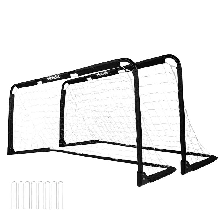 VIRTUFIT Inklapbaar Voetbaldoel - Pannagoal - 150 x 60cm (set van 2)
