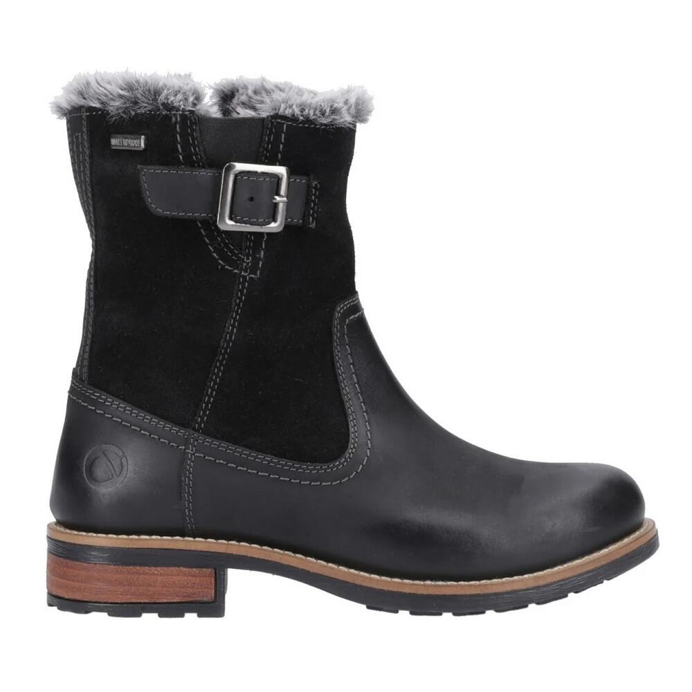 Womens/Ladies Kemerton Suede Ankle Boots (Black) 3/5