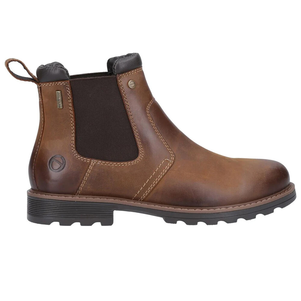 Stivali Chelsea Pelle Uomo Cotswold Leafield Marrone Chiaro 4/5