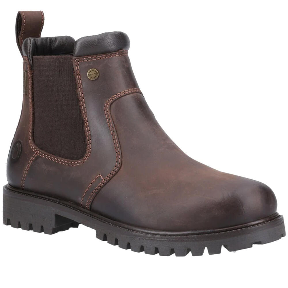 COTSWOLD Womens/Ladies Pamington Leather Ankle Boots (Brown)