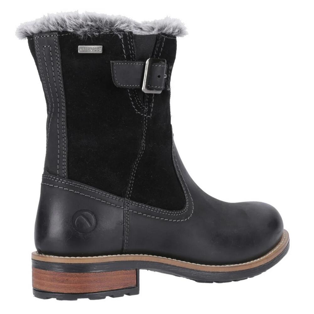 Womens/Ladies Kemerton Suede Ankle Boots (Black) 2/5