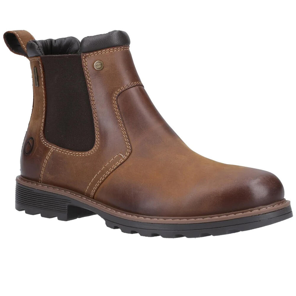 COTSWOLD Mens Leafield Leather Chelsea Boots (Tan)