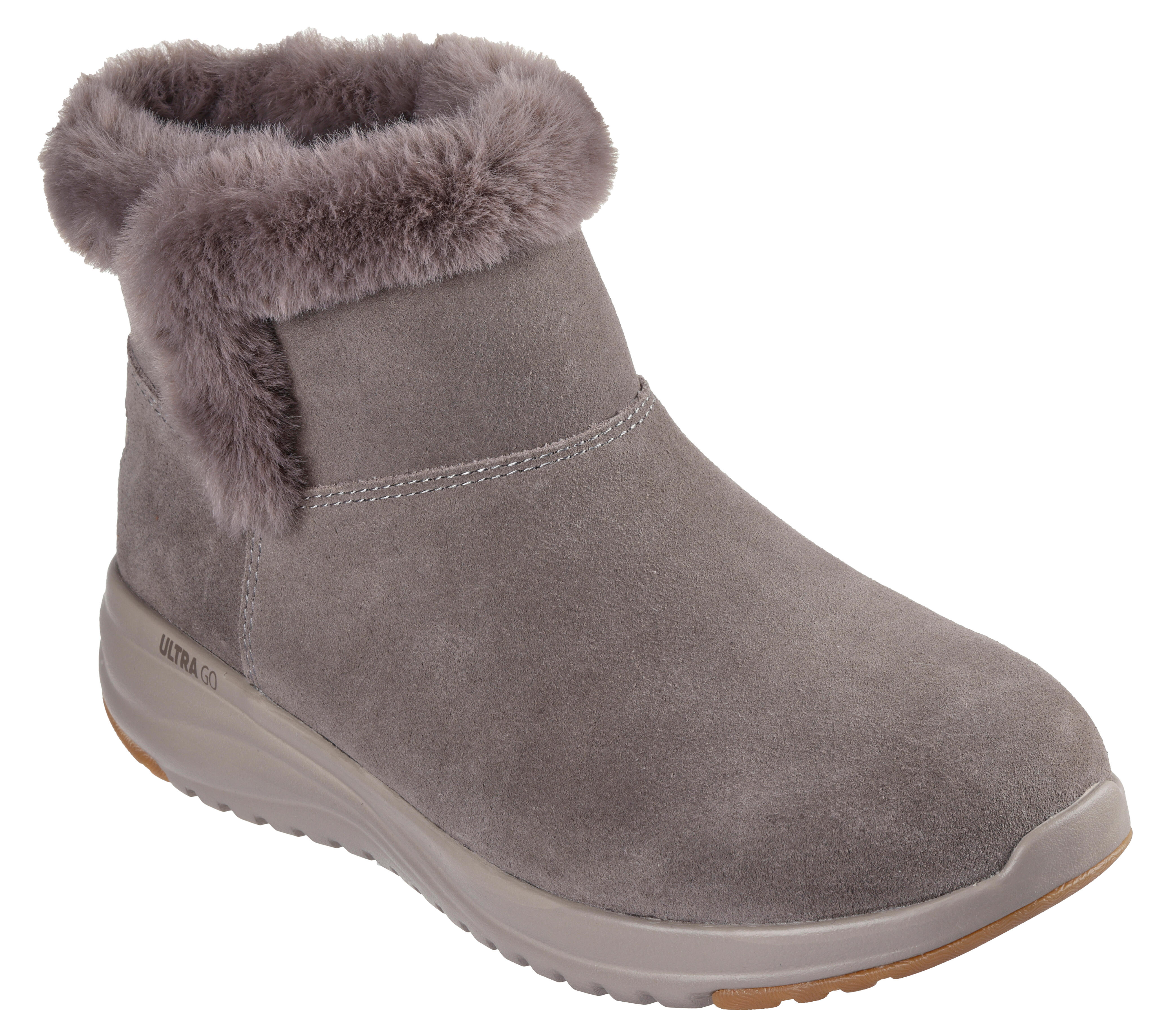 Ghete femei Skechers On-the-go Stellar - Cozy Step, Gri