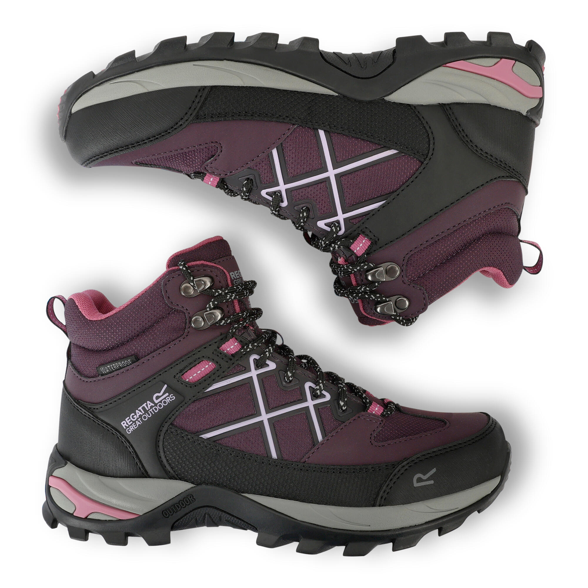 Chaussures De Randonnée Basses Femme Regatta Samaris III - Imperméables, Semelle TECFOAM - Pour Marche Et Outdoor