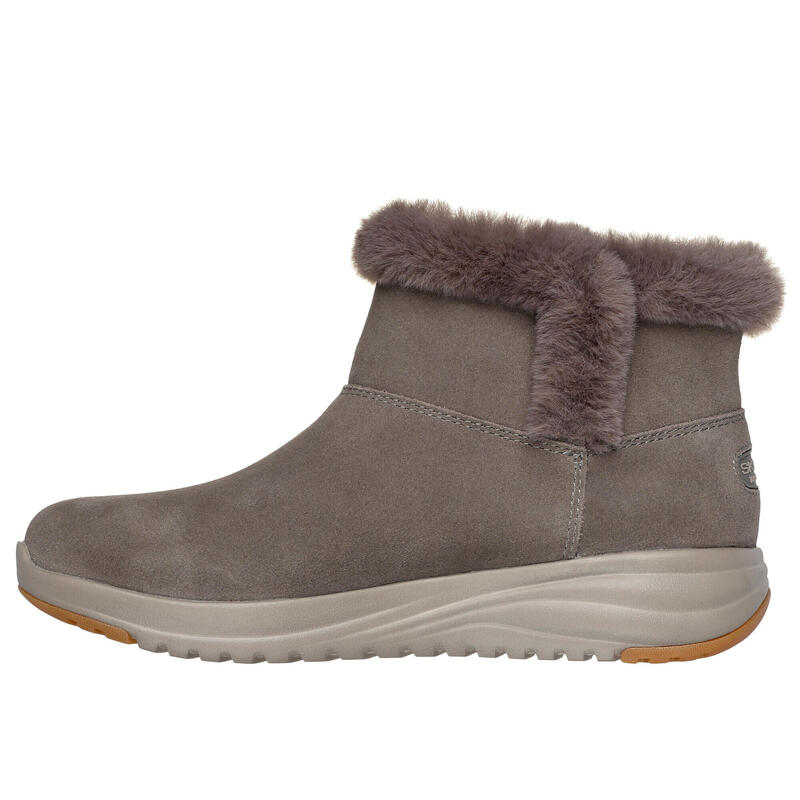Ghete femei Skechers On-the-go Stellar - Cozy Step, Gri