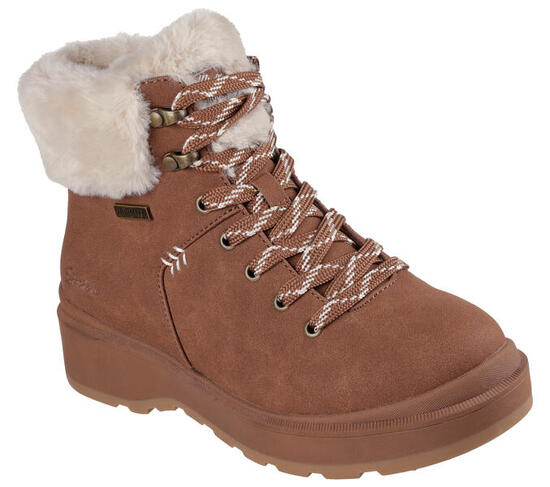 Comodo Y Calido Botin Waterproof Mujer Skechers Park City Cuero