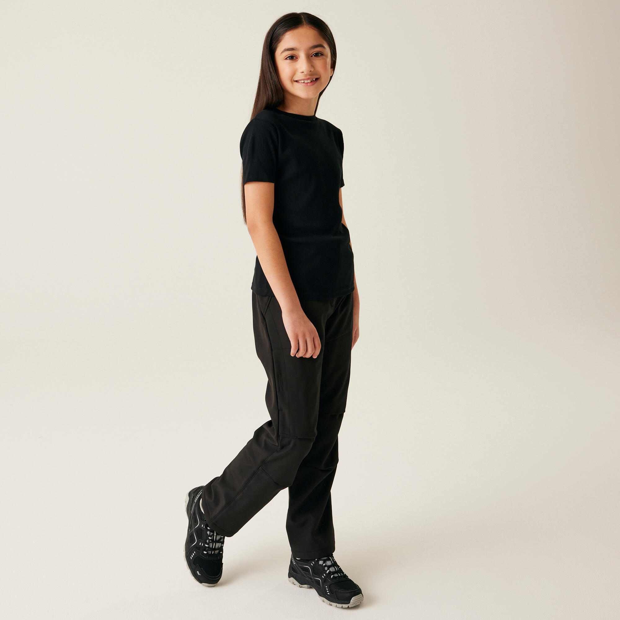 Pantalon - Randonnée Noir Enfant 3/7