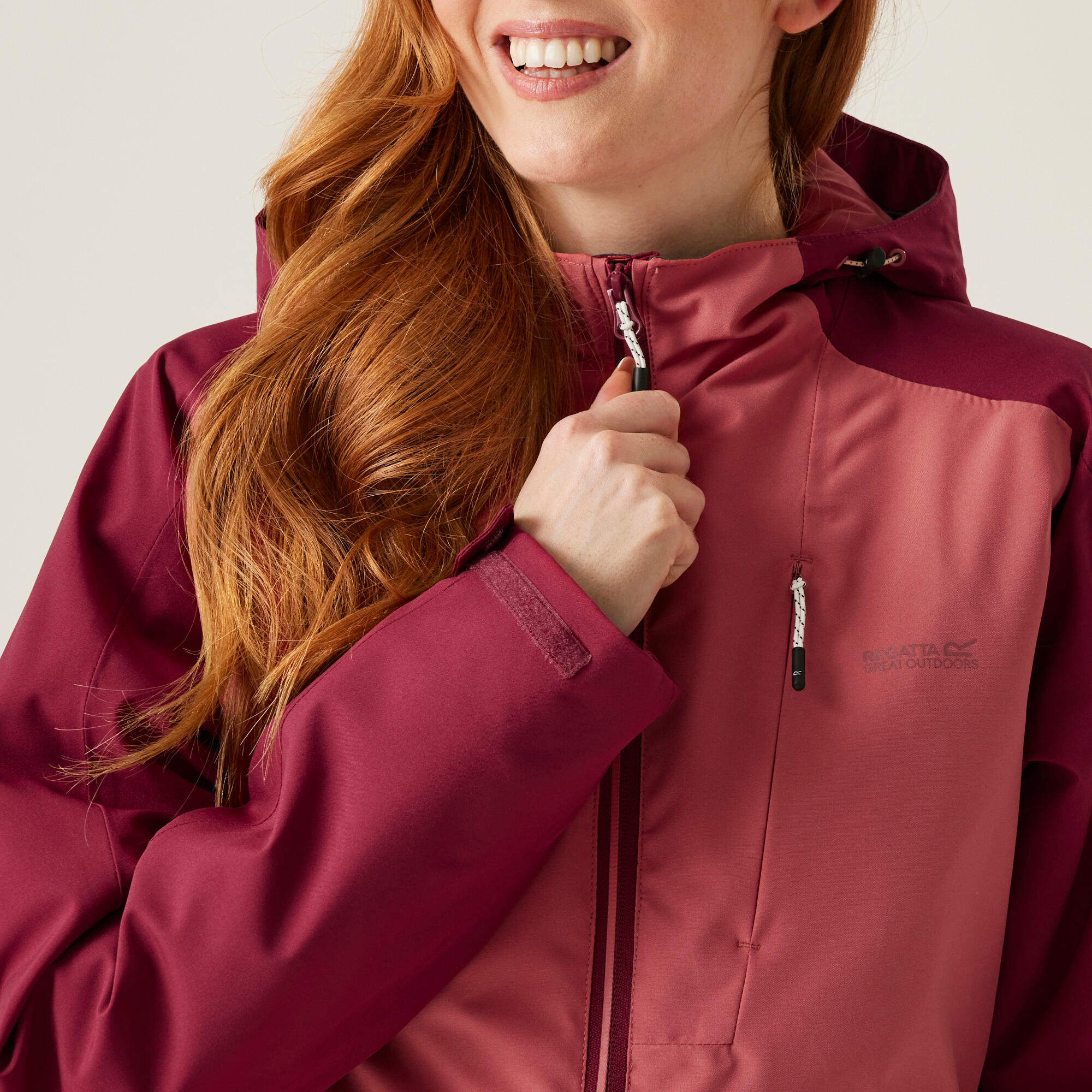 Regenjas Hiking Dames Waterdicht Ademend Thermoguard Highton Stretch IV 4/5
