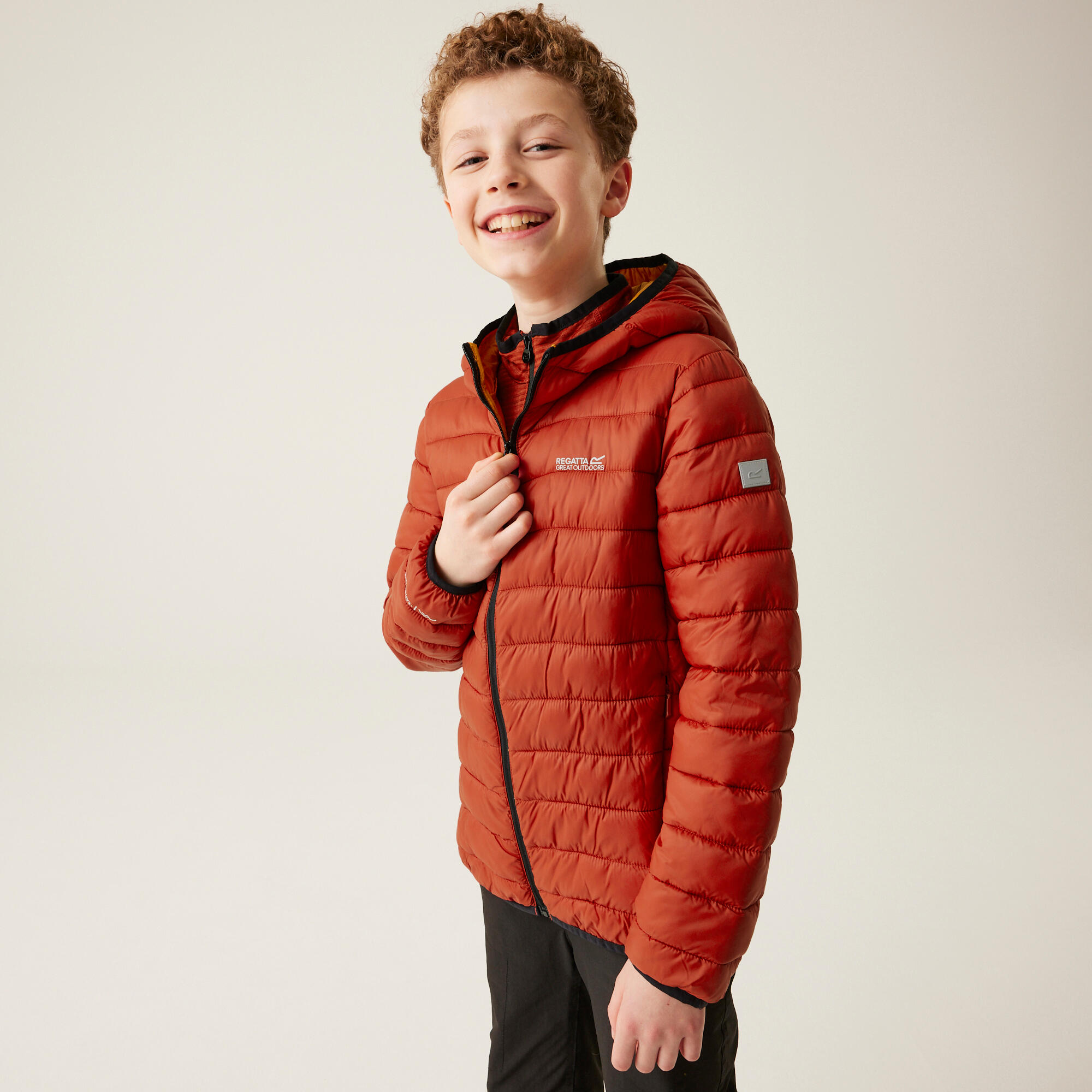 REGATTA Kinder Marizion wasserabweisende Active Baffle-Jacke mit Kapuze