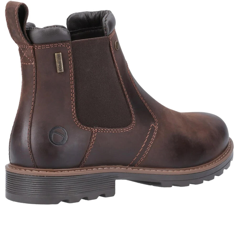 Stivali Chelsea Pelle Uomo Cotswold Leafield Marrone 2/5