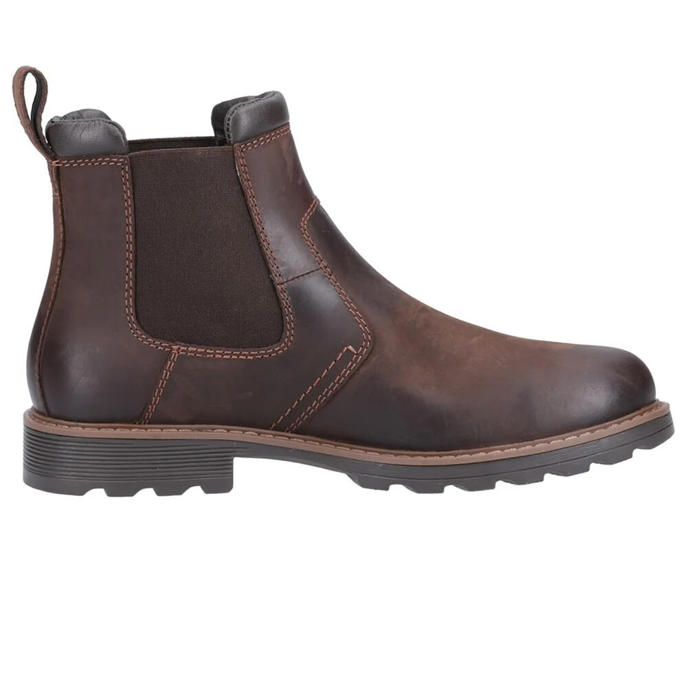 Stivali Chelsea Pelle Uomo Cotswold Leafield Marrone 4/5