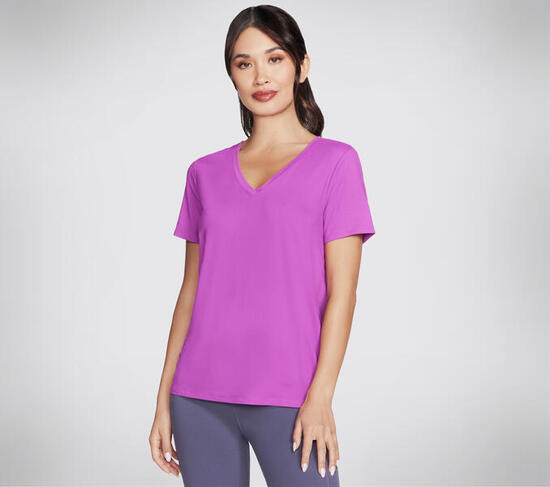 Damen SKECHERS GODRI SERENE VNECK TOP T-Shirts/Tanks Hellblau