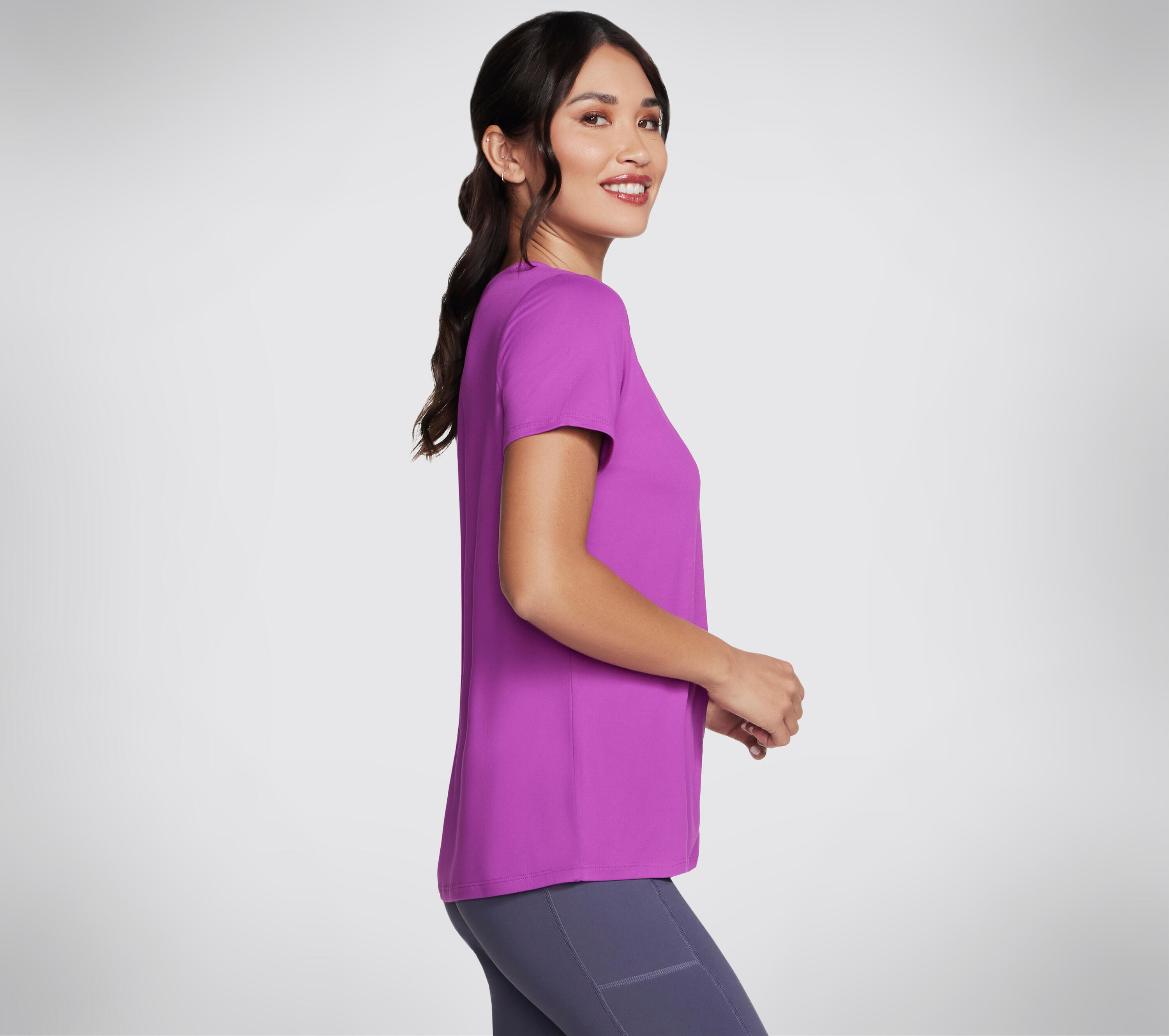 Haut SKECHERS GODRI SERENE VNECK pour femme Violett 3/3